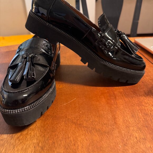 Franco Sarto "Brody" Patent Leather Loafers with Tassels sz 7M - Picture 6 of 6